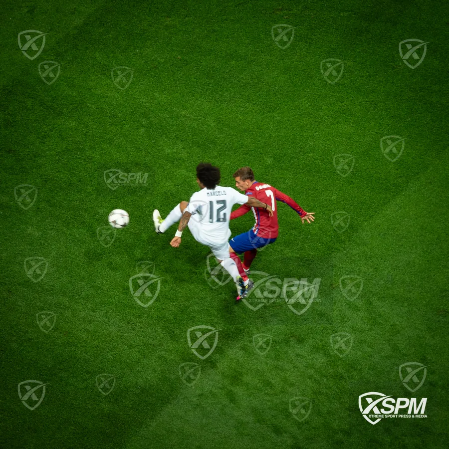 Acción desde tribuna durante UEFA Champions League 2015/16.